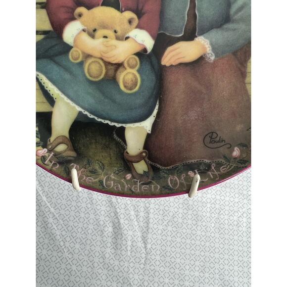 Bradford Exchange 1995 Sisters Are Blossoms First Issue Kindred Moments Plate - Picture 8 of 8